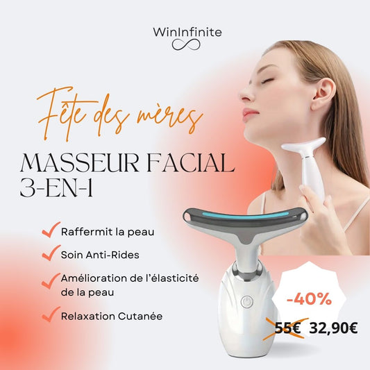Offrez la Fusion Beauté : Masseur Facial & Cou 3-en-1